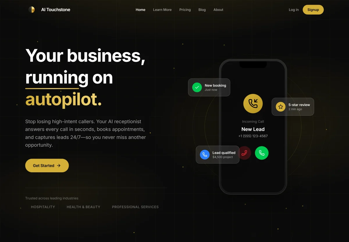 AI Touchstone website