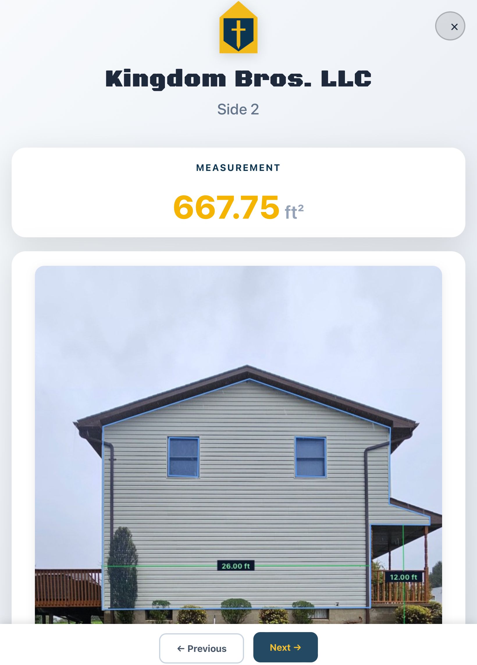 Auto-calculate square footage